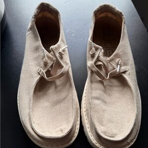 Casual Women’s  Canvas Moccasin Lace-Up Shoes in light pink